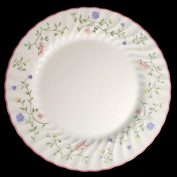 Set of 3 Johnson Brothers Summer Chintz Dinner Plates Flowers Pastels 10.5" - Picture 8 of 16